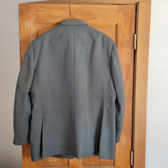 Men's Suit Jacket with Matching Vest, Size is approx. 46L - Picture 8 of 12